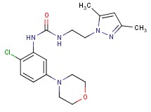 N-(2-chloro-5-morpholin-4-ylphenyl)-N'-[2-(3,5-dimethyl-1H-pyrazol-1-yl)ethyl]urea