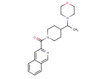 3-({4-[1-(4-morpholinyl)ethyl]-1-piperidinyl}carbonyl)isoquinoline