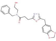 3-[5-(1,3-benzodioxol-5-ylmethyl)-1,3,4-oxadiazol-2-yl]-N-benzyl-N-(2-hydroxyethyl)propanamide