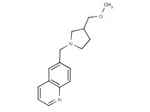 6-{[3-(methoxymethyl)pyrrolidin-1-yl]methyl}quinoline