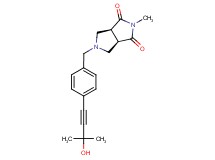 (3aR*,6aS*)-5-[4-(3-hydroxy-3-methylbut-1-yn-1-yl)benzyl]-2-methyltetrahydropyrrolo[3,4-c]pyrrole-1,3(2H,3aH)-dione