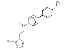 (3-endo)-3-(4-methoxyphenyl)-8-[3-(2-methyl-1H-imidazol-1-yl)propanoyl]-8-azabicyclo[3.2.1]octane