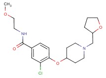 3-chloro-N-(2-methoxyethyl)-4-{[1-(tetrahydrofuran-2-ylmethyl)piperidin-4-yl]oxy}benzamide