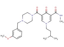 5-{[4-(3-methoxybenzyl)-1-piperazinyl]carbonyl}-N-methyl-1-(3-methylbutyl)-4-oxo-1,4-dihydro-3-pyridinecarboxamide