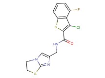 3-chloro-N-(2,3-dihydroimidazo[2,1-b][1,3]thiazol-6-ylmethyl)-4-fluoro-1-benzothiophene-2-carboxamide