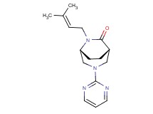 (1S*,5R*)-6-(3-methyl-2-buten-1-yl)-3-(2-pyrimidinyl)-3,6-diazabicyclo[3.2.2]nonan-7-one