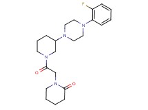 1-(2-{3-[4-(2-fluorophenyl)-1-piperazinyl]-1-piperidinyl}-2-oxoethyl)-2-piperidinone