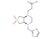 3-[(4aR*,7aS*)-4-(1H-imidazol-2-ylmethyl)-6,6-dioxidohexahydrothieno[3,4-b]pyrazin-1(2H)-yl]propanoic acid