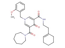 5-(1-azepanylcarbonyl)-N-[2-(1-cyclohexen-1-yl)ethyl]-1-(2-methoxybenzyl)-4-oxo-1,4-dihydro-3-pyridinecarboxamide