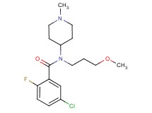 5-chloro-2-fluoro-N-(3-methoxypropyl)-N-(1-methyl-4-piperidinyl)benzamide