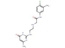 N-(4-chloro-3-methylphenyl)-2-({2-[(4-methyl-6-oxo-1,6-dihydropyrimidin-2-yl)amino]ethyl}amino)acetamide