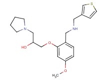 1-(5-methoxy-2-{[(3-thienylmethyl)amino]methyl}phenoxy)-3-(1-pyrrolidinyl)-2-propanol