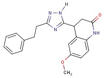6-methoxy-4-[3-(2-phenylethyl)-1H-1,2,4-triazol-5-yl]-3,4-dihydroquinolin-2(1H)-one