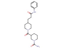3-{[4-(3-anilino-3-oxopropyl)-1-piperidinyl]carbonyl}-1-piperidinecarboxamide