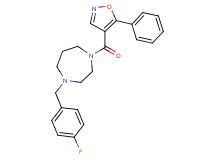 1-(4-fluorobenzyl)-4-[(5-phenylisoxazol-4-yl)carbonyl]-1,4-diazepane