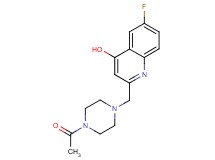 2-[(4-acetylpiperazin-1-yl)methyl]-6-fluoroquinolin-4-ol