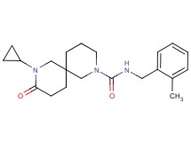 8-cyclopropyl-N-(2-methylbenzyl)-9-oxo-2,8-diazaspiro[5.5]undecane-2-carboxamide