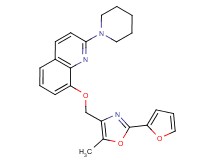 8-{[2-(2-furyl)-5-methyl-1,3-oxazol-4-yl]methoxy}-2-piperidin-1-ylquinoline