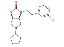 (3aS*,6aR*)-3-[2-(3-chlorophenyl)ethyl]-5-cyclopentylhexahydro-2H-pyrrolo[3,4-d][1,3]oxazol-2-one