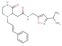 N-[(3-isopropyl-5-isoxazolyl)methyl]-2-{3-oxo-1-[(2E)-3-phenyl-2-propen-1-yl]-2-piperazinyl}acetamide