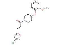 1-[3-(3-chloro-5-isoxazolyl)propanoyl]-4-(2-methoxyphenoxy)piperidine