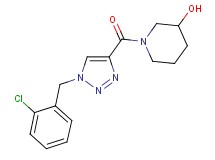 1-{[1-(2-chlorobenzyl)-1H-1,2,3-triazol-4-yl]carbonyl}-3-piperidinol