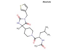 N-[(1S)-3-methyl-1-({4-[4-methyl-2,5-dioxo-1-(3-thienylmethyl)-4-imidazolidinyl]-1-piperidinyl}carbonyl)butyl]acetamide