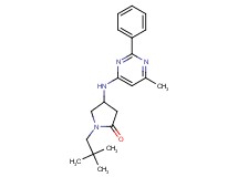 1-(2,2-dimethylpropyl)-4-[(6-methyl-2-phenylpyrimidin-4-yl)amino]pyrrolidin-2-one