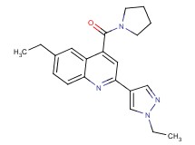 6-ethyl-2-(1-ethyl-1H-pyrazol-4-yl)-4-(pyrrolidin-1-ylcarbonyl)quinoline