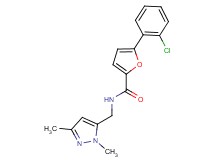 5-(2-chlorophenyl)-N-[(1,3-dimethyl-1H-pyrazol-5-yl)methyl]-2-furamide