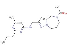 N-[(5-acetyl-5,6,7,8-tetrahydro-4H-pyrazolo[1,5-a][1,4]diazepin-2-yl)methyl]-6-methyl-2-propylpyrimidin-4-amine