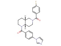 (4aR*,8aS*)-6-(4-fluorobenzoyl)-1-[4-(1H-imidazol-1-yl)benzoyl]decahydro-1,6-naphthyridine