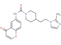 4-[2-(2-methyl-1H-imidazol-1-yl)ethyl]-N-(4-oxo-4H-chromen-6-yl)piperidine-1-carboxamide