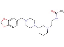 N-(2-{3-[4-(1,3-benzodioxol-5-ylmethyl)-1-piperazinyl]-1-piperidinyl}ethyl)acetamide dihydrochloride