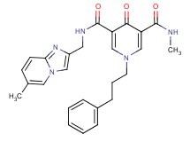 N-methyl-N'-[(6-methylimidazo[1,2-a]pyridin-2-yl)methyl]-4-oxo-1-(3-phenylpropyl)-1,4-dihydro-3,5-pyridinedicarboxamide