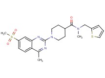 N-methyl-1-[4-methyl-7-(methylsulfonyl)-2-quinazolinyl]-N-(2-thienylmethyl)-4-piperidinecarboxamide
