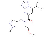 7-isopropyl-N-(2-methoxyethyl)-N-[(1-methyl-1H-pyrazol-4-yl)methyl][1,2,4]triazolo[1,5-a]pyrimidine-5-carboxamide