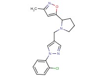 5-(1-{[1-(2-chlorophenyl)-1H-pyrazol-4-yl]methyl}pyrrolidin-2-yl)-3-methylisoxazole