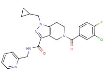 5-(3-chloro-4-fluorobenzoyl)-1-(cyclopropylmethyl)-N-(2-pyridinylmethyl)-4,5,6,7-tetrahydro-1H-pyrazolo[4,3-c]pyridine-3-carboxamide