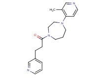 1-(3-methyl-4-pyridinyl)-4-[3-(3-pyridinyl)propanoyl]-1,4-diazepane