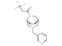 (1S*,5R*)-3-(3-pyridinylmethyl)-6-(3,3,3-trifluoropropanoyl)-3,6-diazabicyclo[3.2.2]nonane