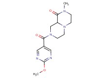 8-[(2-methoxypyrimidin-5-yl)carbonyl]-2-methylhexahydro-2H-pyrazino[1,2-a]pyrazin-1(6H)-one