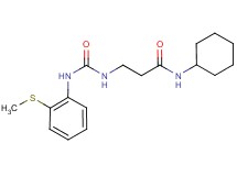 N~1~-cyclohexyl-N~3~-({[2-(methylthio)phenyl]amino}carbonyl)-beta-alaninamide