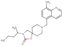 3-(1-methylbutyl)-8-[(8-methylquinolin-5-yl)methyl]-1-oxa-3,8-diazaspiro[4.5]decan-2-one