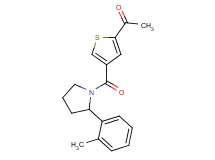 1-(4-{[2-(2-methylphenyl)pyrrolidin-1-yl]carbonyl}-2-thienyl)ethanone