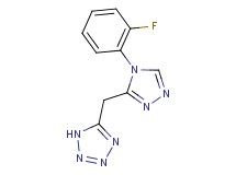 5-{[4-(2-fluorophenyl)-4H-1,2,4-triazol-3-yl]methyl}-1H-tetrazole