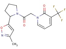 1-{2-[2-(3-methylisoxazol-5-yl)pyrrolidin-1-yl]-2-oxoethyl}-3-(trifluoromethyl)pyridin-2(1H)-one