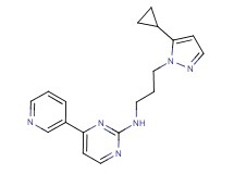 N-[3-(5-cyclopropyl-1H-pyrazol-1-yl)propyl]-4-(3-pyridinyl)-2-pyrimidinamine