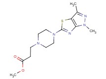methyl 3-[4-(1,3-dimethyl-1H-pyrazolo[3,4-d][1,3]thiazol-5-yl)piperazin-1-yl]propanoate