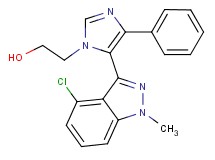 2-[5-(4-chloro-1-methyl-1H-indazol-3-yl)-4-phenyl-1H-imidazol-1-yl]ethanol